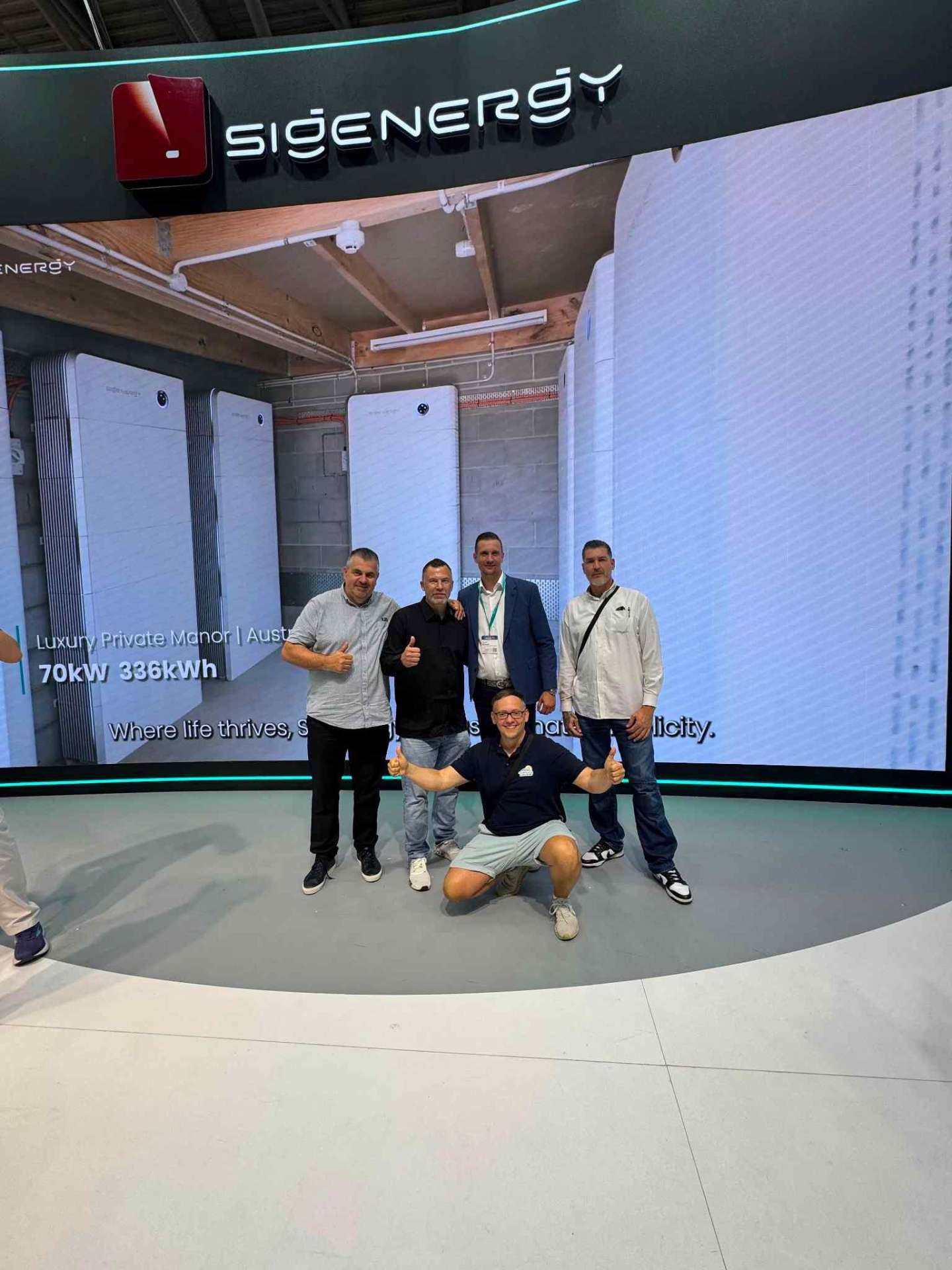Solartechnik Lauckner Team am Sigenergy-Stand auf der Intersolar Europe 2026